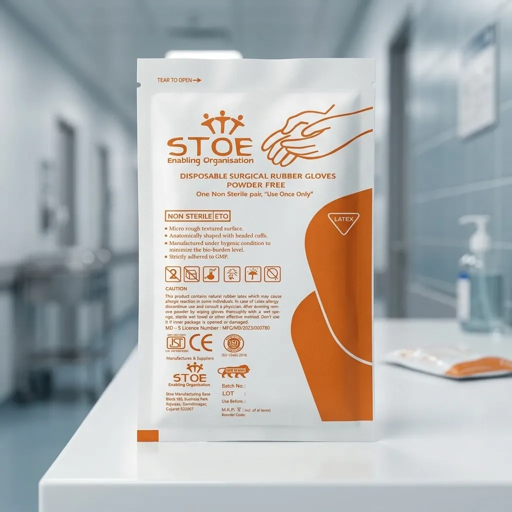 STOE SURGICAL GLOVES POWDER FREE (Non STERILE) (6)